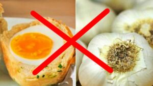 Refrain from frying eggs with garlic